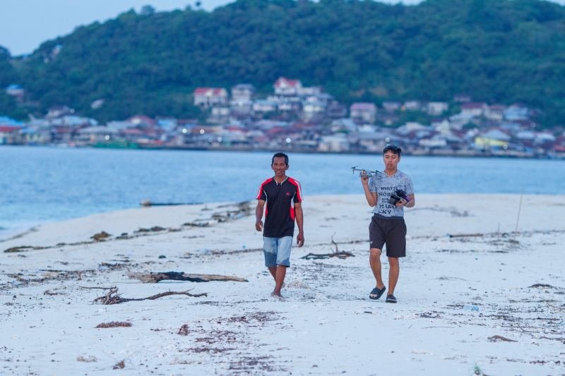 Pengambilan drone pulau pemana
